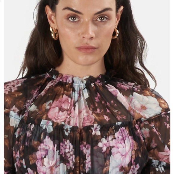 Zimmermann Tiered Mini dress with belt - Picture 3 of 5